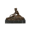 Bronzestatue eines jungen verletzten Tänzers - Skulptur