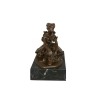 Staty i brons av unga skadade dansare - skulptur
