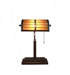 Lampa biurkowa w stylu tiffany