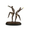 Statua di bronzo - coppia di ballerini russi - 