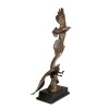 Statua, scultura in bronzo di due golden eagles - Scultore