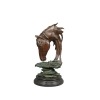 Busto de cavalo em bronze - Escultura - Estátua - 
