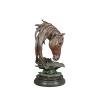 Buste af hest i bronze - Skulptur - Statue - 