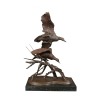 Bronze statue of ducks - hunting sculpture - 