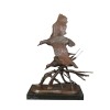 Statue en bronze de canards - sculpture de chasse - 