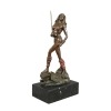 Sculpture - bronze statue of an amazon - Art deco