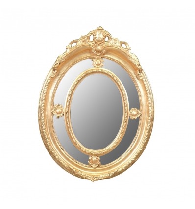 Louis XV zrcadlo dřevěné zlato - 