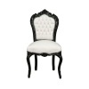 Baroque black and white chair Vesoul