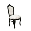 Barock stol svart och vitt - serien Vesoul - barock möbelaffär