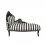 Baroque daybed with black and white stripes