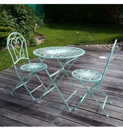 Wrought iron garden furniture - 2 chairs