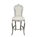 Bianco barocco bar sedia stile Louis XV
