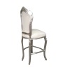 Baroque white bar chair