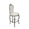 Baroque bar chair Louis XV white