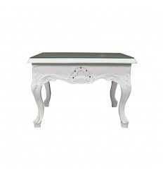 White baroque coffee table