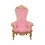 Baroque armchair rose model throne