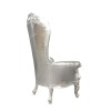 Barock Sessel Silber Modell Thron - Rokoko-Möbel - 