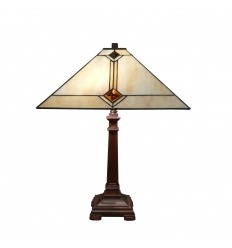 Lampada stile Tiffany Missione - H: 49 cm