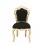 Barocker Stuhl in Schwarz und Gold