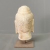 Biały marmur Buddy głowa-marmurowa statua - 