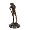 Bronze statue of a naked woman
