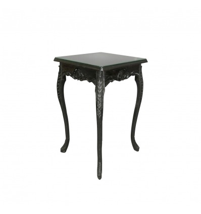 Table haute de style baroque noire de bar