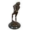 Statyn naken kvinna i brons - erotiska skulpturer