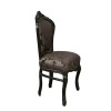 Černý barokní židle na květiny - barokní židle - 