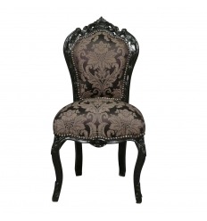 Черный стул барокко цветы