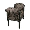 Baroque black rococo bench - Solid wood furniture -