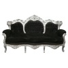 Barokk kanapé-fekete és ezüst - barokk szék - barokk bútor - 