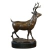 Sculpture - statuette d'un cerf en bronze - Sculptures animalier