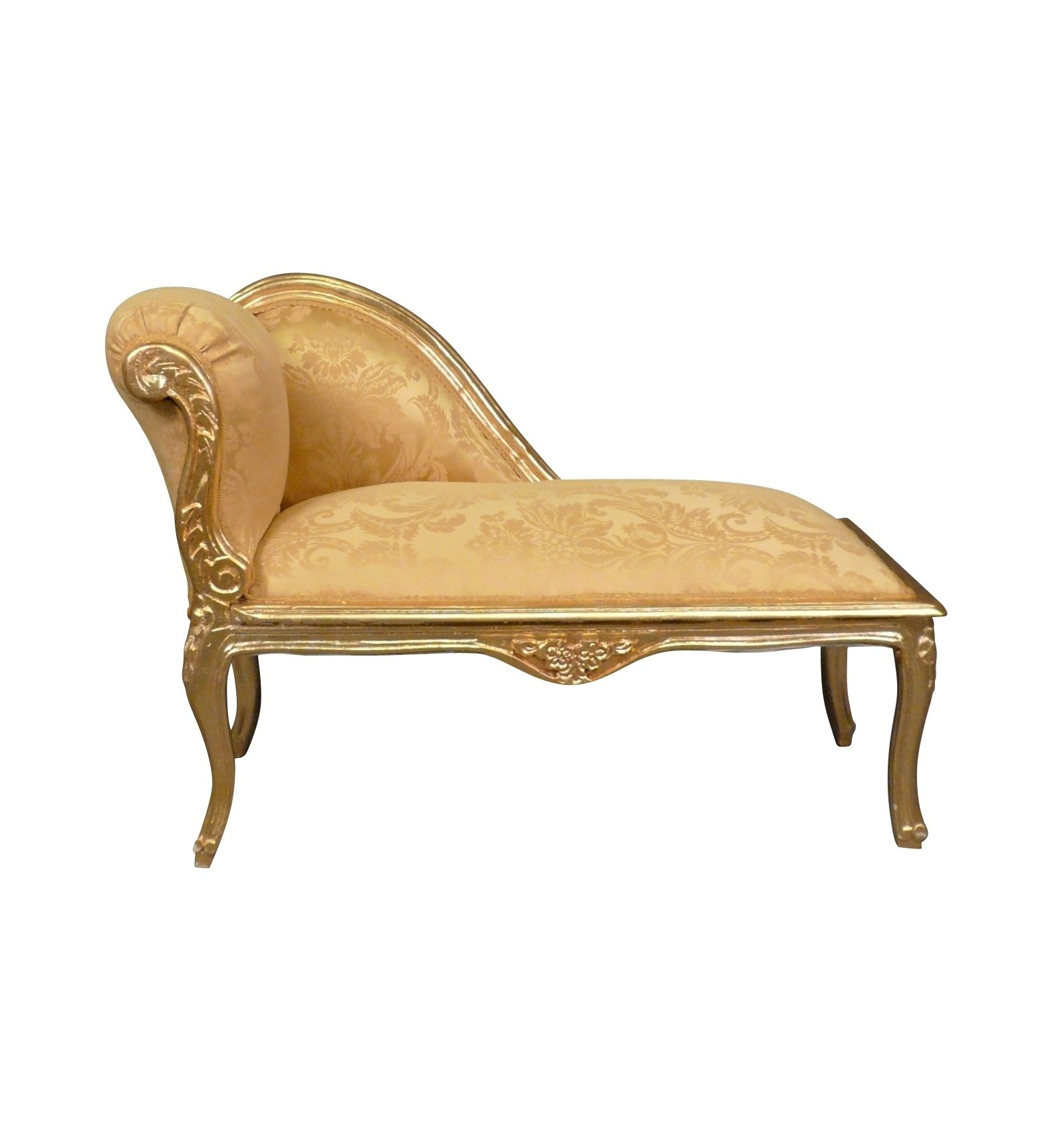 verbanning pil Worden Golden Louis XV chaise longue - Baroque Furniture