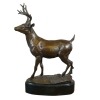 Statue d'un cerf en bronze - Sculptures animalières - 