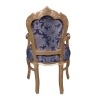 Royal Blue barokki nojatuoli -
