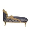 Chaise longue Barocco blu re - mobili in stile barocco - 