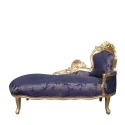 Chaise longue Barroco azul rey - muebles barroco - 