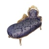 Chaise longue Barocco blu re - mobili in stile barocco - 