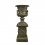 Jarrón de hierro fundido medici en un pedestal - H: 69 cm