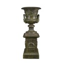  Vase Medicis støbejern med base style - H: 69 cm - Medicis vaser - 