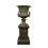 Medicis cast iron vase on base - H: 112 cm