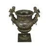  Medicis cast iron vase with cherubs - H: 52 cm - Medici Vases - 