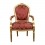 Cadeira Louis XVI vermelho estilo barroco