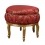 Big red baroque pouf