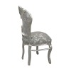 Baroque chair in gray fabric - Baroque chairs - 