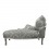 Gray baroque chaise longue