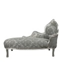 Gray baroque chaise longue - Baroque daybed