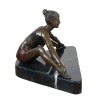 Bailarina, estatua de bronce mujer.