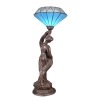 Tiffany blau Lampe diamant - Tiffany Lampe - groß