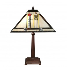 Tiffany mise Art Deco lampa